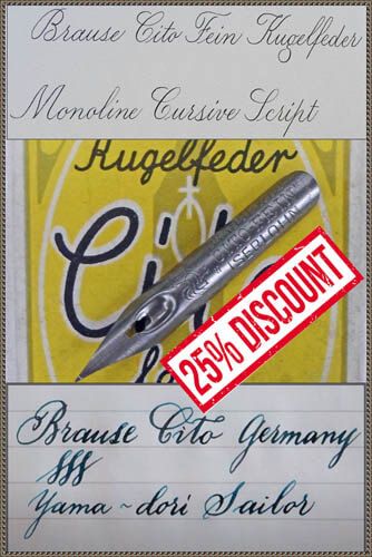 A box with 72 Brause CITO nibs