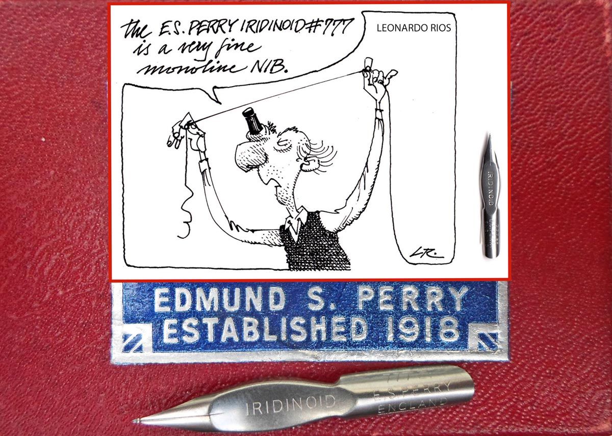 A box with 72 E.S.Perry IRIDINOID no.777 EF nibs