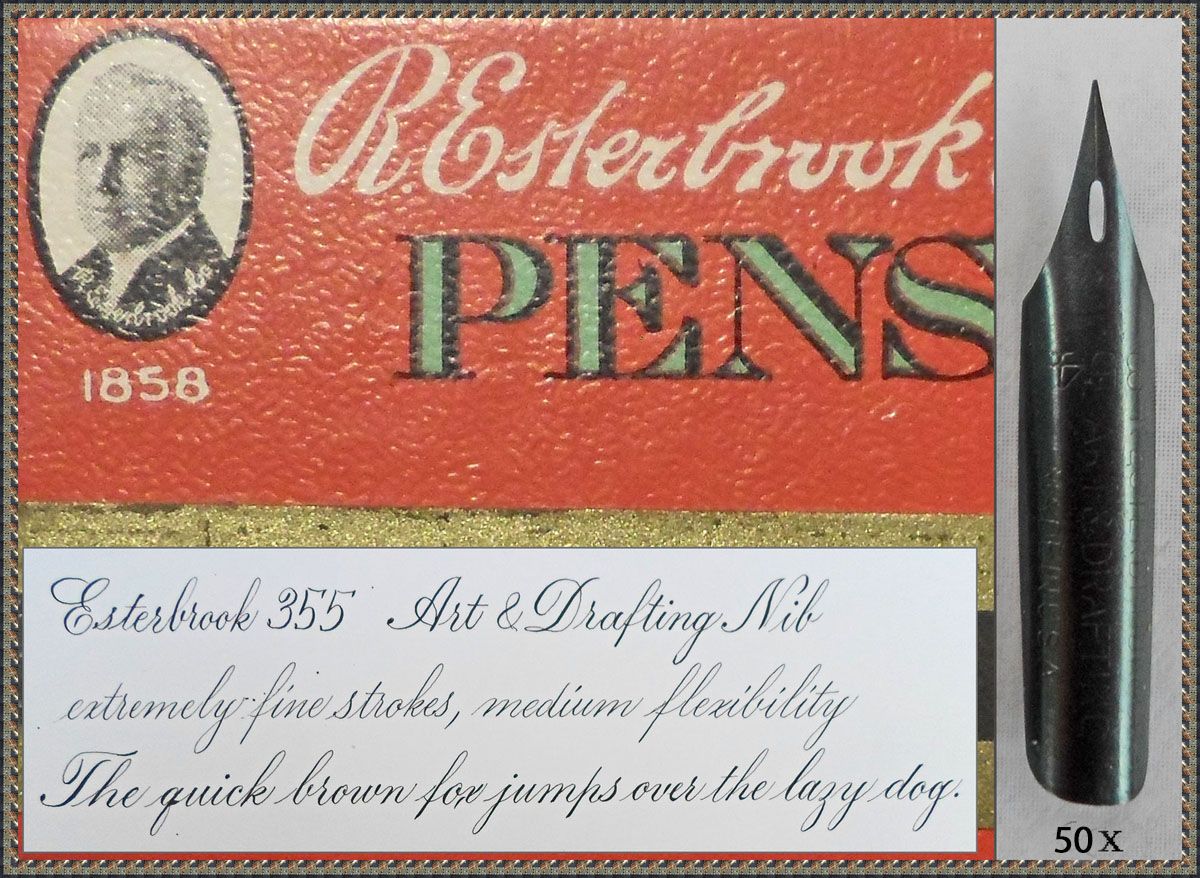 A box with 50 Esterbrook 355 nibs